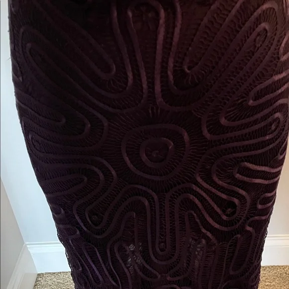 Guess Elegant Purple Midi Dress with Fringe - Picture 13 of 16